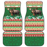 Personalized Merry Christmoose Car Mats Canada Merry Christmas Moose LT9 - Wonder Print Shop