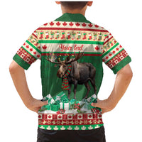 Personalized Merry Christmoose Family Matching Mermaid Dress and Hawaiian Shirt Canada Merry Christmas Moose LT9 - Wonder Print Shop