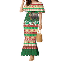 Personalized Merry Christmoose Family Matching Mermaid Dress and Hawaiian Shirt Canada Merry Christmas Moose LT9 - Wonder Print Shop