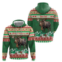 Personalized Merry Christmoose Hoodie Canada Merry Christmas Moose - Wonder Print Shop