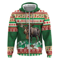 Personalized Merry Christmoose Hoodie Canada Merry Christmas Moose - Wonder Print Shop
