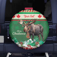 Personalized Merry Christmoose Spare Tire Cover Canada Merry Christmas Moose - Wonder Print Shop