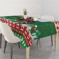 Personalized Merry Christmoose Tablecloth Canada Merry Christmas Moose - Wonder Print Shop