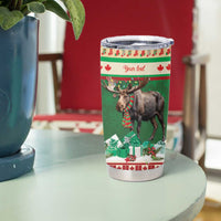 Personalized Merry Christmoose Tumbler Cup Canada Merry Christmas Moose - Wonder Print Shop