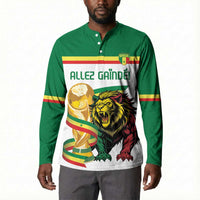 Personalized Senegal WC26 Future Champions Button Sweatshirt Lions de la Teranga Allez Gainde