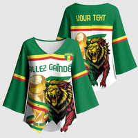 Personalized Senegal WC26 Future Champions Kimono Sleeve Blouse Lions de la Teranga Allez Gainde