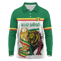 Personalized Senegal WC26 Future Champions Long Sleeve Polo Shirt Lions de la Teranga Allez Gainde