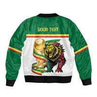 Personalized Senegal WC26 Future Champions Sleeve Zip Bomber Jacket Lions de la Teranga Allez Gainde