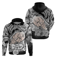 Personalised Polynesian Pride Happy Father Day Hoodie I Love You Dad - Polynesian Tribal Black - Wonder Print Shop