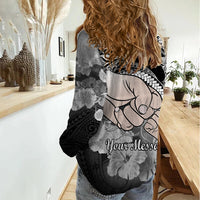 Personalised Polynesian Pride Happy Father Day Women Casual Shirt I Love You Dad - Polynesian Tribal Black - Wonder Print Shop