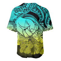 Personalised Polynesian Pride Happy Father Day Baseball Jersey I Love You Dad - Polynesian Tribal Gradient 1 LT9 - Wonder Print Shop