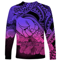 Polynesian Pride Happy Father Day Long Sleeve Shirt I Love You Dad - Polynesian Tribal Gradient 2 - Wonder Print Shop