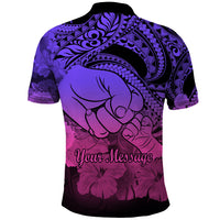 Custom Polynesian Pride Happy Father Day Polo Shirt I Love You Dad Polynesian Tribal Gradient 2 - Wonder Print Shop