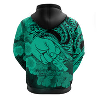 Polynesian Pride Happy Father Day Hoodie I Love You Dad - Polynesian Tribal Green - Wonder Print Shop