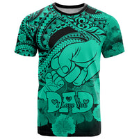 Polynesian Pride Happy Father Day T Shirt I Love You Dad - Polynesian Tribal Green - Wonder Print Shop