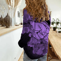 Polynesian Pride Happy Father Day Women Casual Shirt I Love You Dad - Polynesian Tribal Purple - Wonder Print Shop