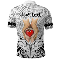 Custom Polynesian Fathers Day Gift For Dad Polo Shirt Super Father In The World Black Polynesian Pattern - Wonder Print Shop