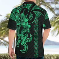 Hawaiian Tribal Hawaiian Shirt Polynesian Kakau Turtle - Green - Wonder Print Shop