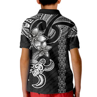 Hawaiian Tribal Kid Polo Shirt Polynesian Kakau Turtle - White - Wonder Print Shop
