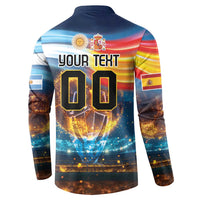 Custom Spain and Argentina Football Button Sweatshirt Finalissima Make History Together LT9 - Wonder Print Shop