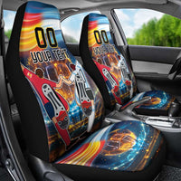 Custom Spain and Argentina Football Car Seat Cover Finalissima Make History Together LT9 - Wonder Print Shop