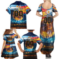 Custom Spain and Argentina Football Family Matching Summer Maxi Dress and Hawaiian Shirt Finalissima Make History Together - Wonder Print Shop