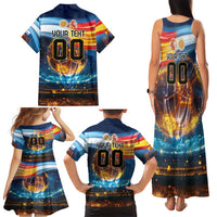 Custom Spain and Argentina Football Family Matching Tank Maxi Dress and Hawaiian Shirt Finalissima Make History Together - Wonder Print Shop