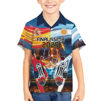 Custom Spain and Argentina Football Hawaiian Shirt Finalissima Make History Together - Wonder Print Shop