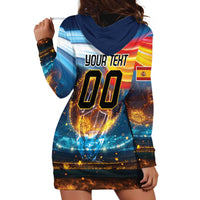 Custom Spain and Argentina Football Hoodie Dress Finalissima Make History Together - Wonder Print Shop