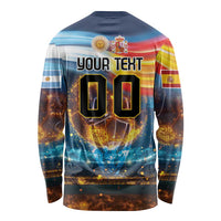 Custom Spain and Argentina Football Long Sleeve Shirt Finalissima Make History Together - Wonder Print Shop