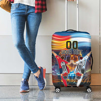 Custom Spain and Argentina Football Luggage Cover Finalissima Make History Together - Wonder Print Shop
