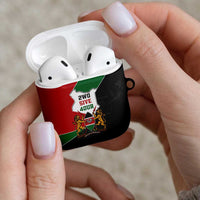 Kenya 254 AirPods Case Kenyan Flag Map Double Lion Shield - Wonder Print Shop