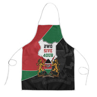 Kenya 254 Apron Kenyan Flag Map Double Lion Shield - Wonder Print Shop