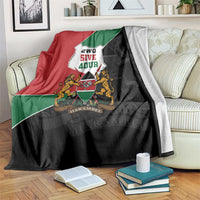 Kenya 254 Blanket Kenyan Flag Map Double Lion Shield - Wonder Print Shop