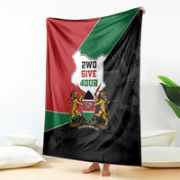 Kenya 254 Blanket Kenyan Flag Map Double Lion Shield - Wonder Print Shop