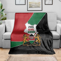 Kenya 254 Blanket Kenyan Flag Map Double Lion Shield - Wonder Print Shop