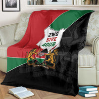Kenya 254 Blanket Kenyan Flag Map Double Lion Shield - Wonder Print Shop