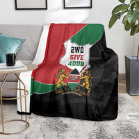 Kenya 254 Blanket Kenyan Flag Map Double Lion Shield - Wonder Print Shop