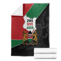 Kenya 254 Blanket Kenyan Flag Map Double Lion Shield - Wonder Print Shop