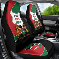 Kenya 254 Car Seat Cover Kenyan Flag Map Double Lion Shield - Wonder Print Shop