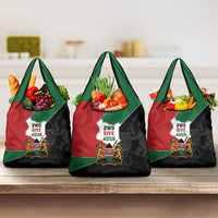 Kenya 254 Grocery Bag Kenyan Flag Map Double Lion Shield - Wonder Print Shop
