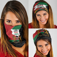 Kenya 254 Neck Gaiter Kenyan Flag Map Double Lion Shield - Wonder Print Shop
