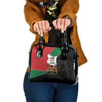 Kenya 254 Shoulder Handbag Kenyan Flag Map Double Lion Shield - Wonder Print Shop