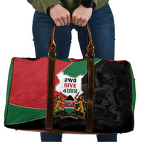 Kenya 254 Travel Bag Kenyan Flag Map Double Lion Shield - Wonder Print Shop