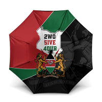 Kenya 254 Umbrella Kenyan Flag Map Double Lion Shield - Wonder Print Shop