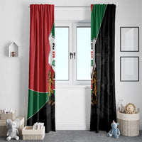 Kenya 254 Window Curtain Kenyan Flag Map Double Lion Shield - Wonder Print Shop