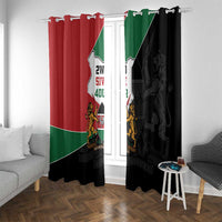 Kenya 254 Window Curtain Kenyan Flag Map Double Lion Shield - Wonder Print Shop