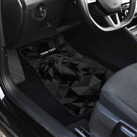 Personalized Kenya Maasai Shield Car Mats Green Red Kenyan Lion Half Style - Wonder Print Shop