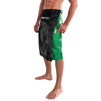 Personalized Kenya Maasai Shield Lavalava Green Red Kenyan Lion Half Style - Wonder Print Shop