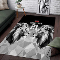 Kenya Rugby Custom Area Rug Black Kenyan 22-23 Motif - Wonder Print Shop